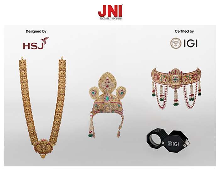 HSJ designs Shree Ram Lalla jewelry, IGI certified