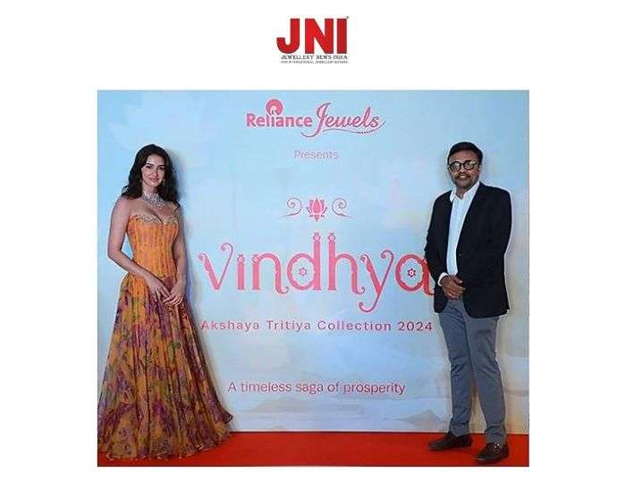 Disha Patani unveiled Reliance Jewels’ Vindhya Collection in Varanasi to commemorate Akshaya Tritiya.