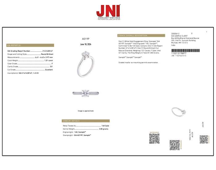 The Jewelers Report Service of GIA Pilots