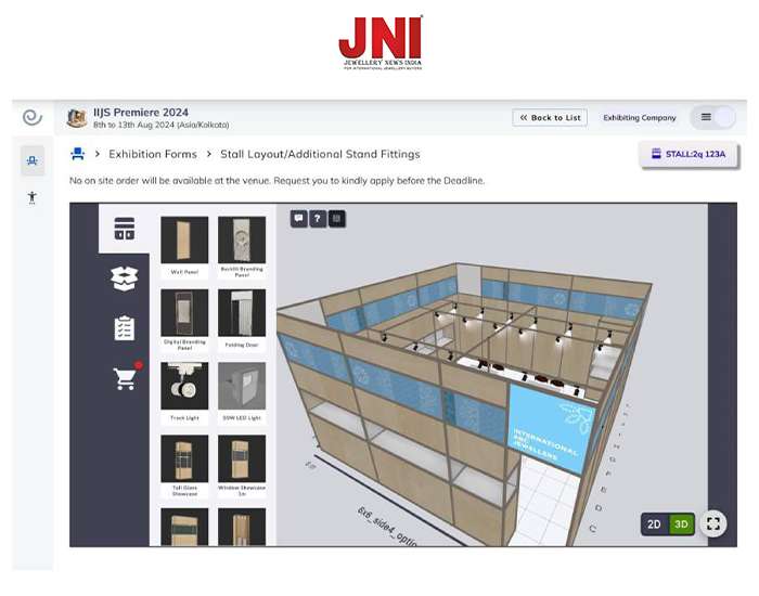 IIJS Premiere 2024 Introduces Cutting-Edge 3D Stall Configurator