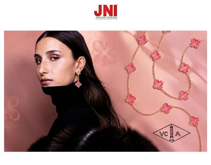 Van Cleef & Arpels Reimagines Its Iconic Alhambra Collection in Translucent Pink Enamel